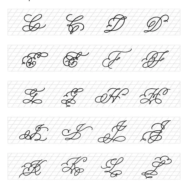 Ejemplos de caligrafía elegante